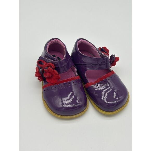 Livie & Luca Bluebell Mary Jane Purple Patent Leather Dress Toddler Shoes Size 5 - Picture 1 of 7